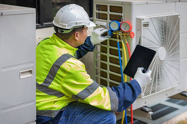 Professional Ductwork Repair technician working in Quinton, AL